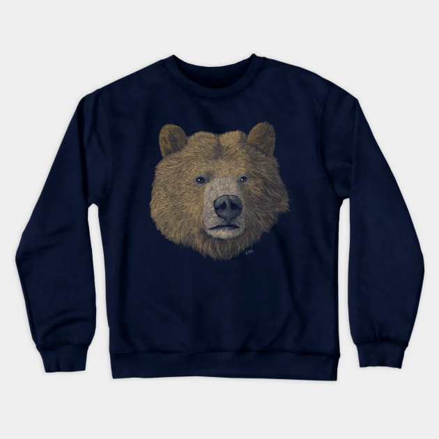 Grizzly Bear Crewneck Sweatshirt by Walking in Nature